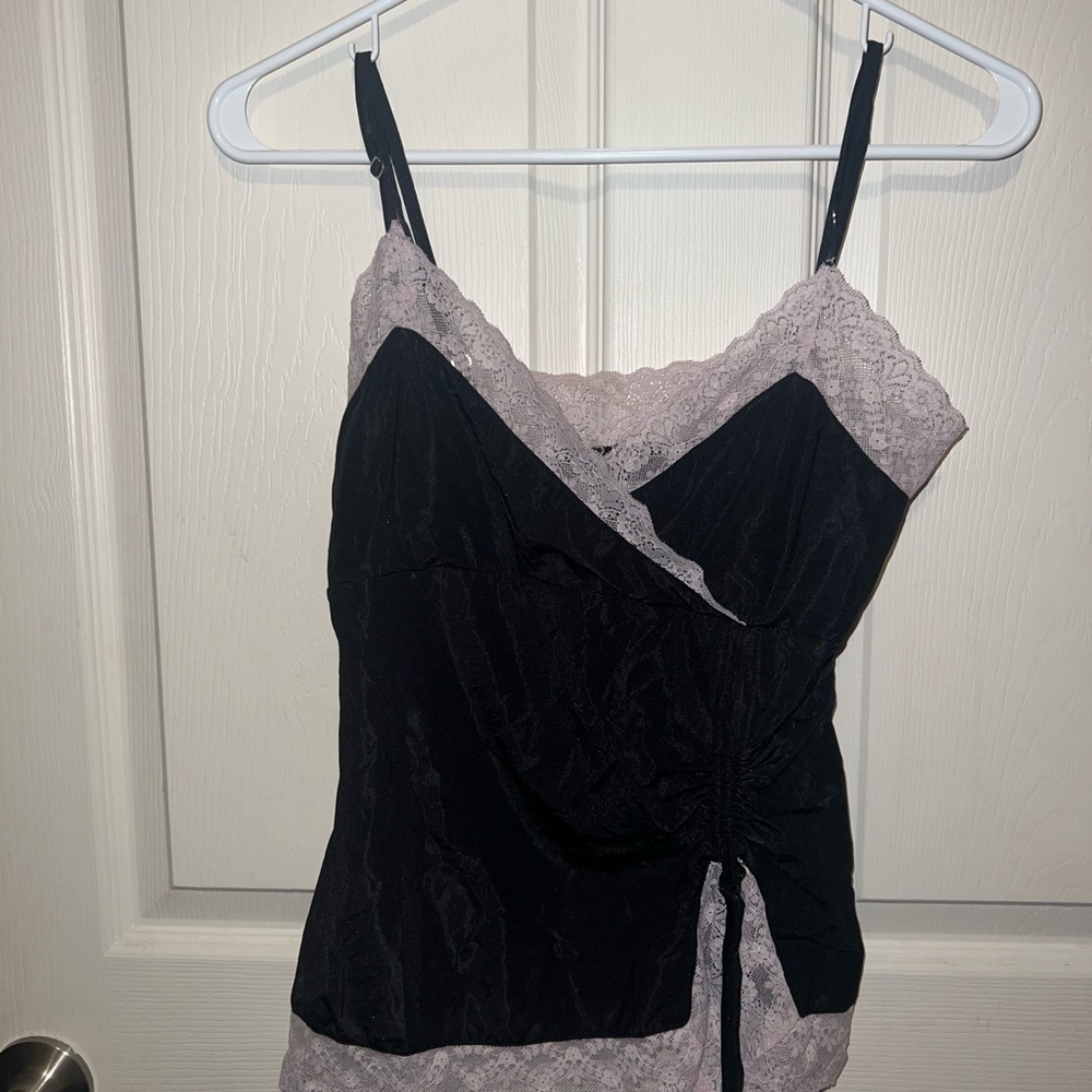Black and Lace Camisole Top